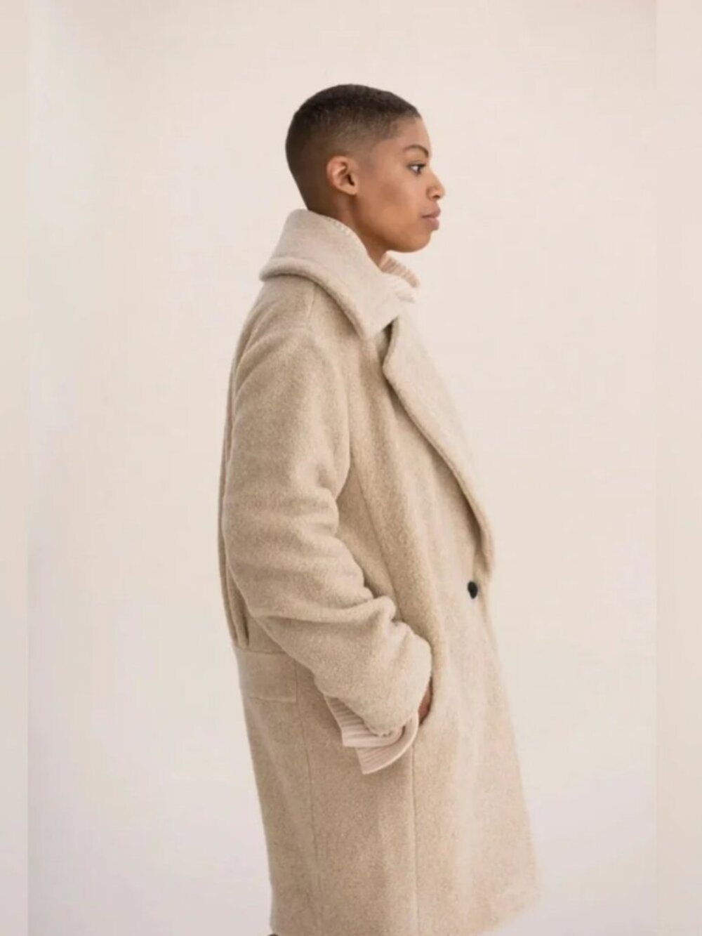 EUC Club Monaco Mayree Teddy Jacket size M